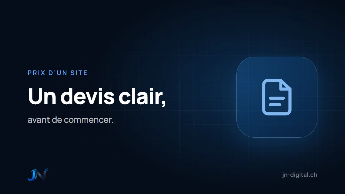 Prix d'un site internet en Suisse - budget et devis transparent pour PME